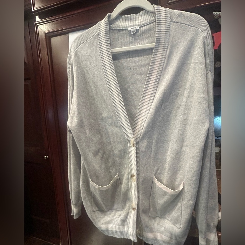 Garage Oversized Collegiate Sweater /Cardigan